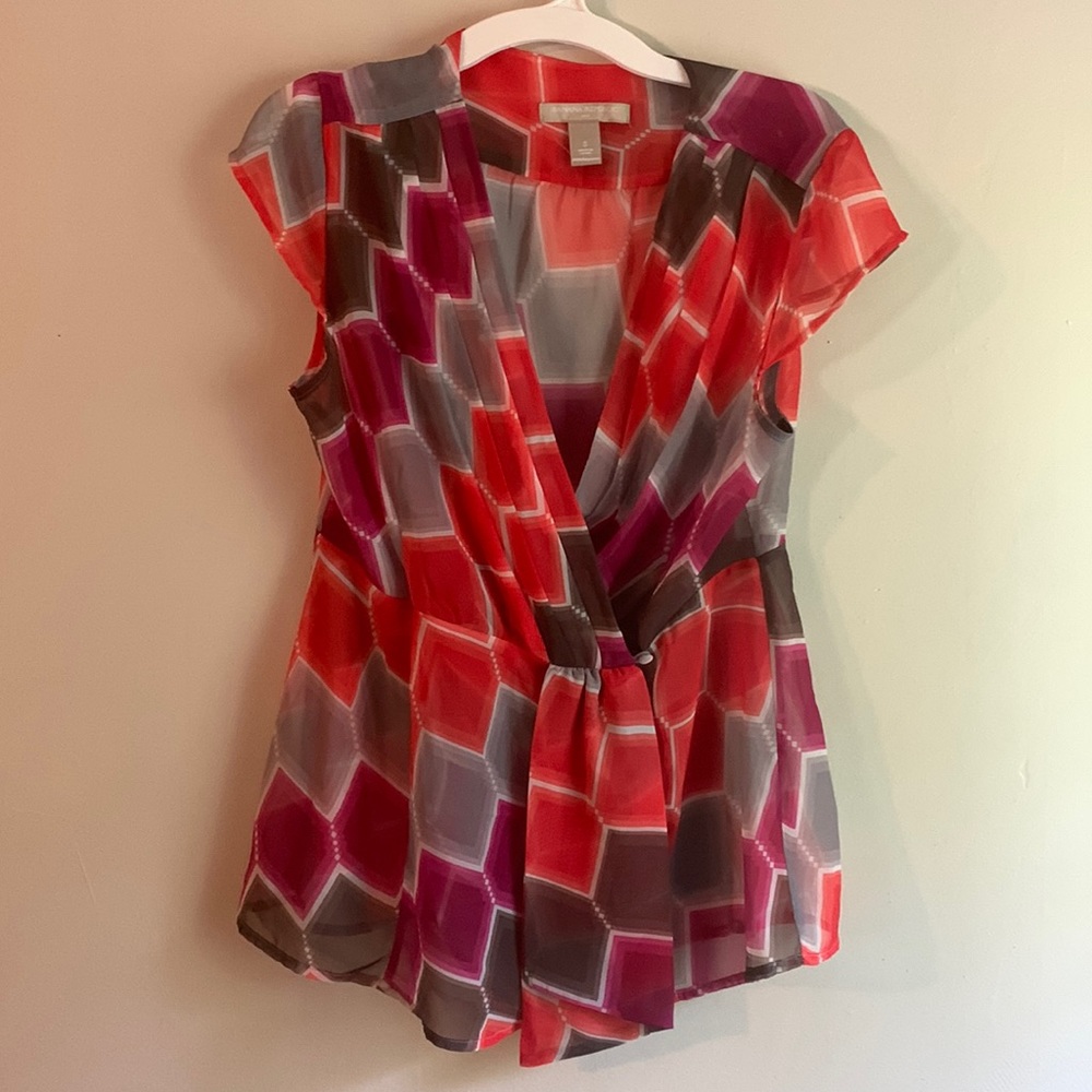 Banana Republic factory hexagon blouse size Small